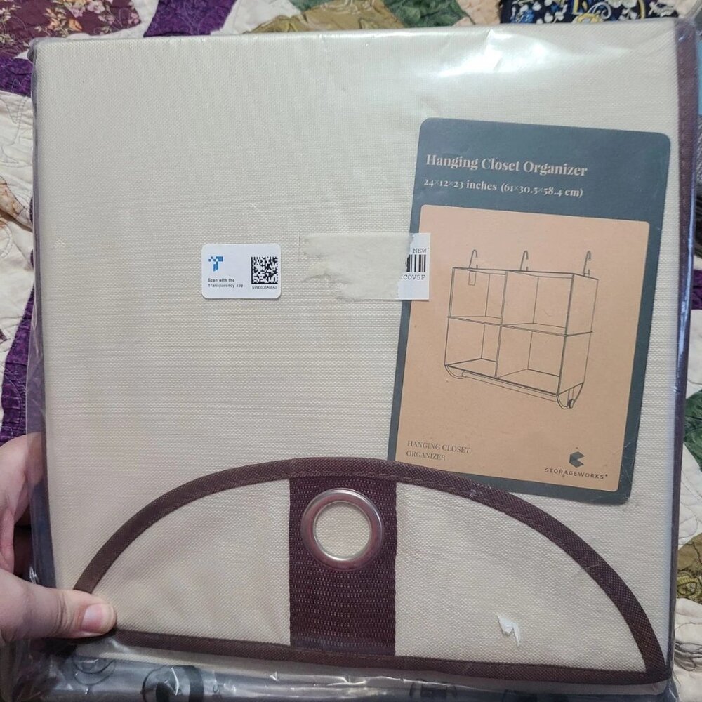 NWT Hanging Closet Organizer